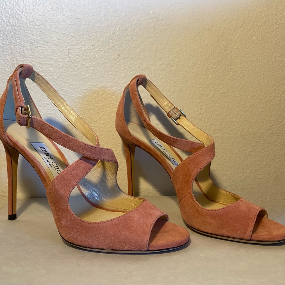 Jimmy Choos Emily 100 Suede Rosewood